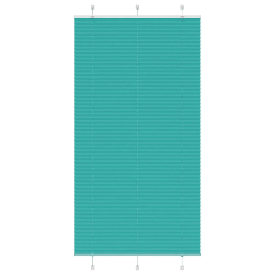 Plissé rolgordijn 110x200cm stofbreedte 109,4cm petrol groen