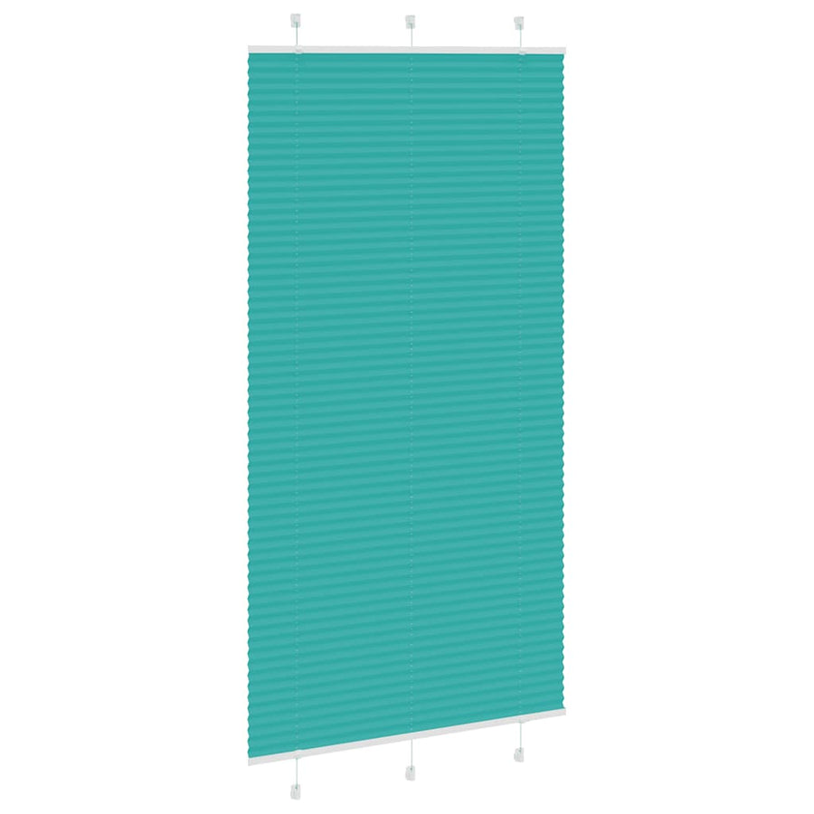 Plissé rolgordijn 110x200cm stofbreedte 109,4cm petrol groen