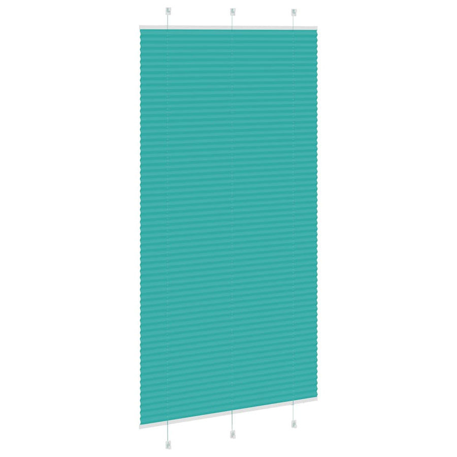 Plissé rolgordijn 110x200cm stofbreedte 109,4cm petrol groen