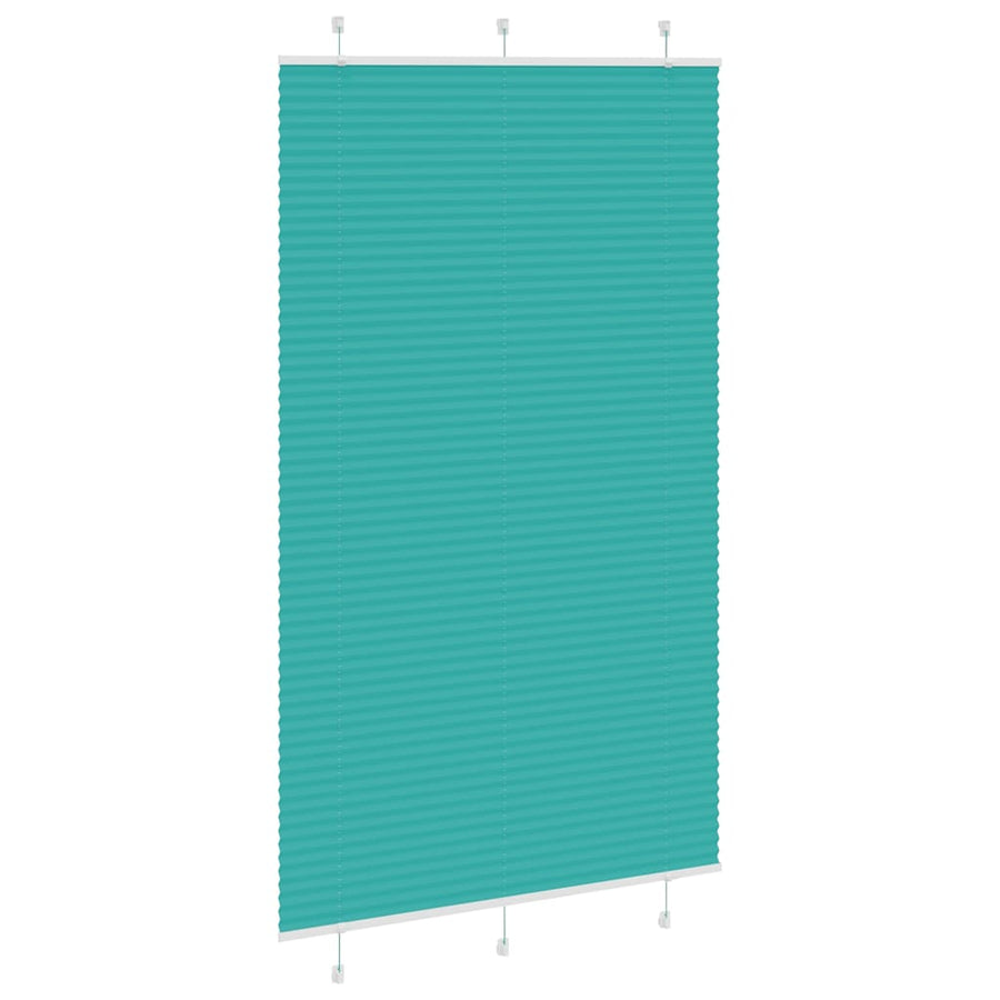 Plissé rolgordijn 115x200cm stofbreedte 114,4cm petrol groen