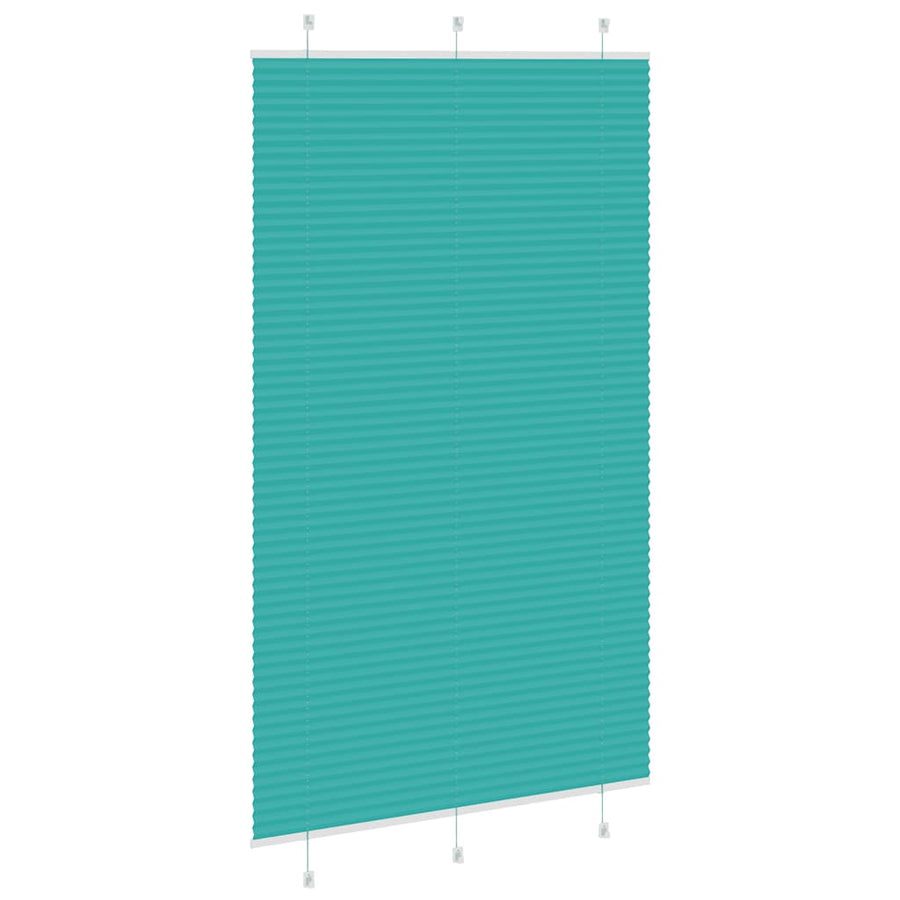 Plissé rolgordijn 115x200cm stofbreedte 114,4cm petrol groen