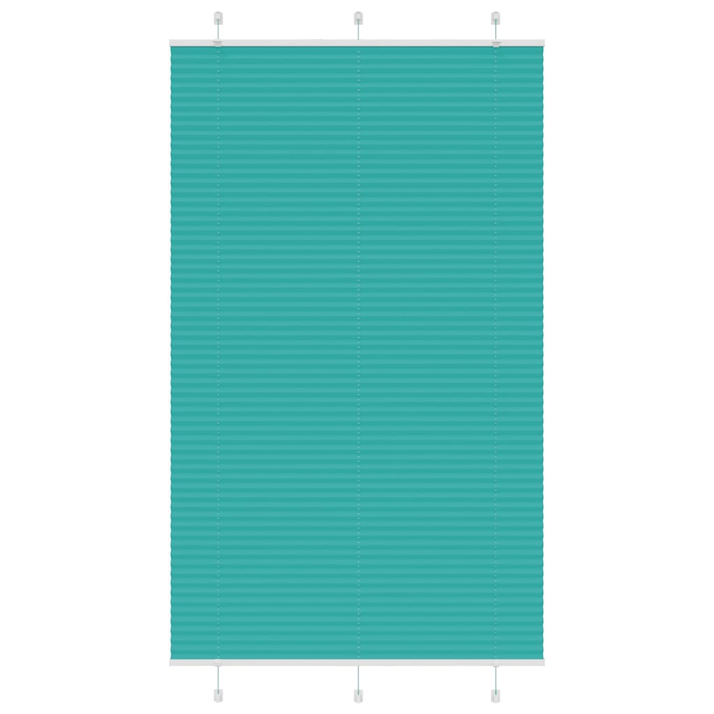 Plissé rolgordijn 120x200cm stofbreedte 119,4cm petrol groen
