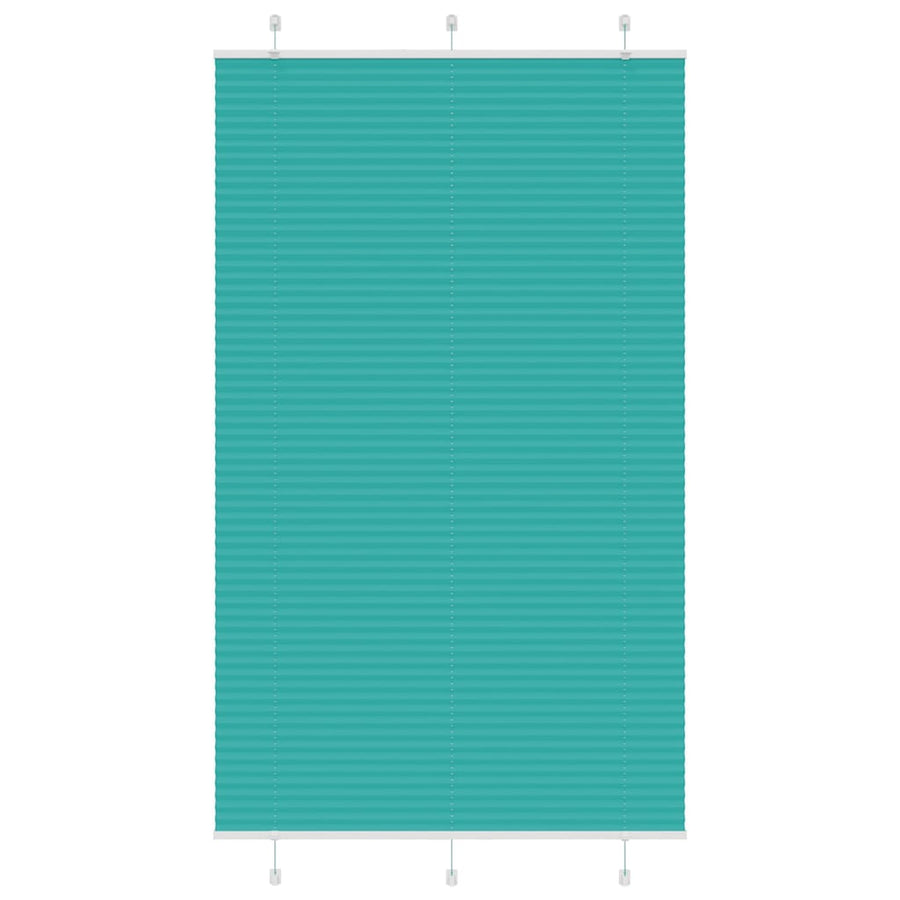 Plissé rolgordijn 120x200cm stofbreedte 119,4cm petrol groen
