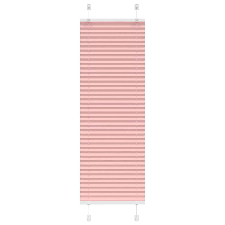 Plissé rolgordijn 45x100 cm stofbreedte 44,4 cm polyester roze