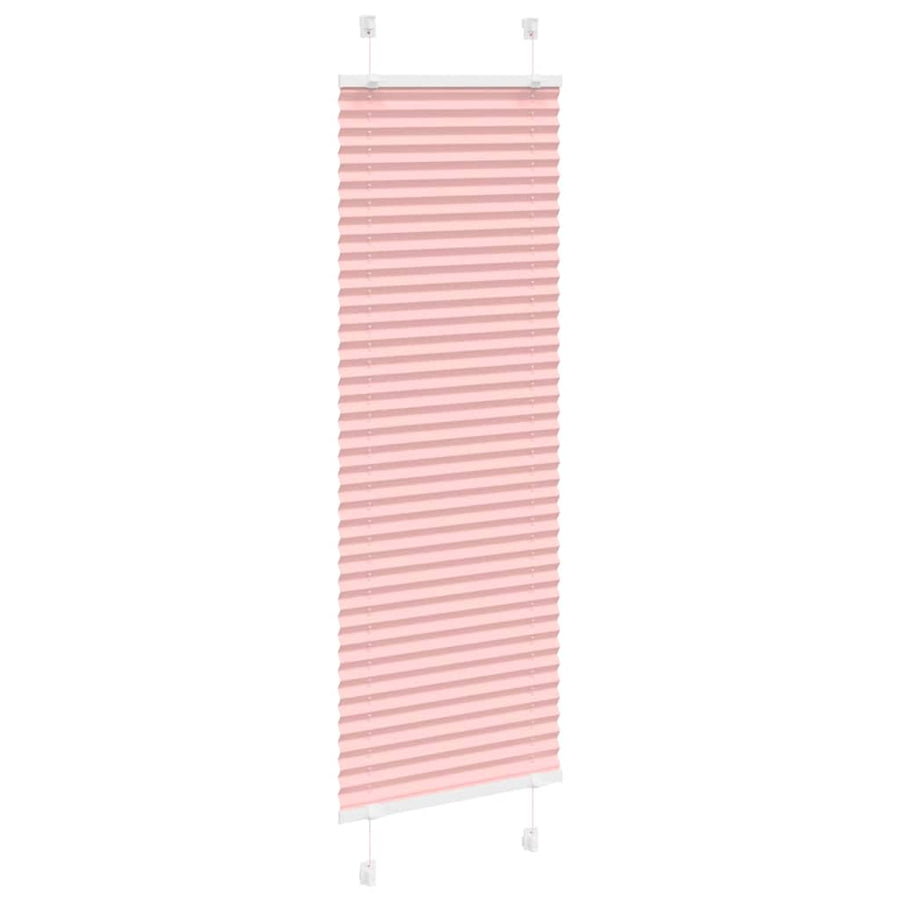 Plissé rolgordijn 45x100 cm stofbreedte 44,4 cm polyester roze