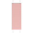 Pleated roller blind 50x100 cm fabric width 49.4 cm polyester pink