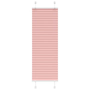 Pleated roller blind 50x100 cm fabric width 49.4 cm polyester pink