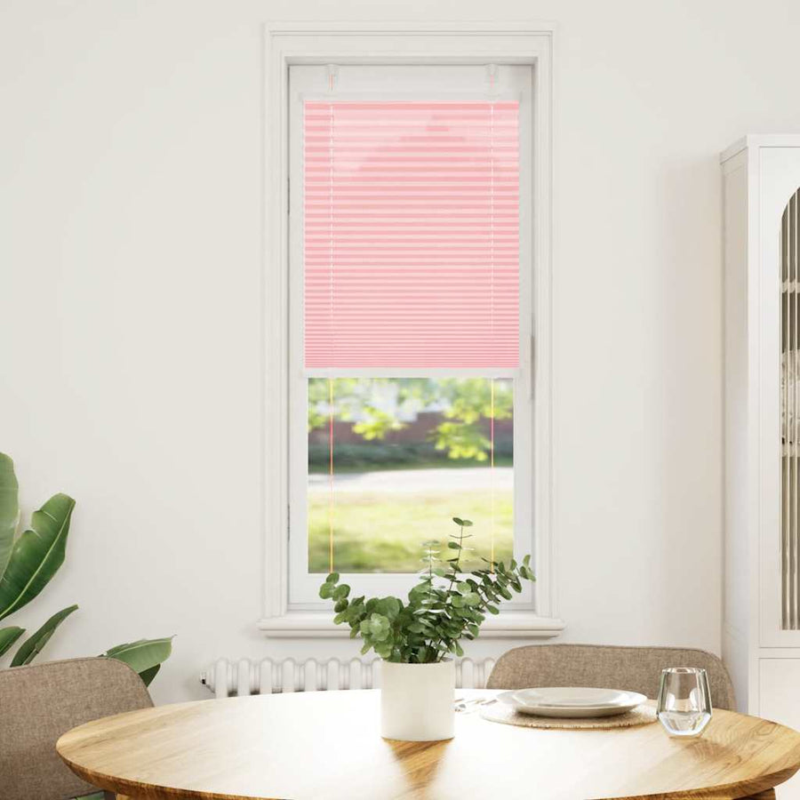 Plissé rolgordijn 50x100 cm stofbreedte 49,4 cm polyester roze