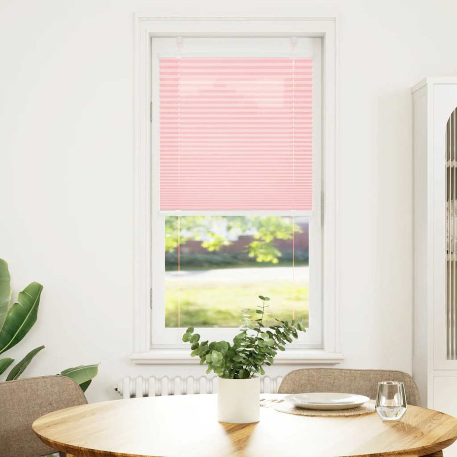 Plissé rolgordijn 55x100 cm stofbreedte 54,4 cm polyester roze