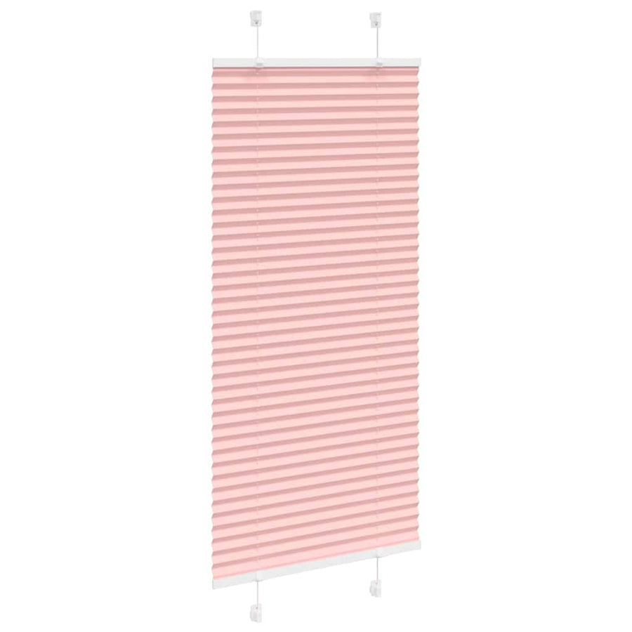 Plissé rolgordijn 55x100 cm stofbreedte 54,4 cm polyester roze