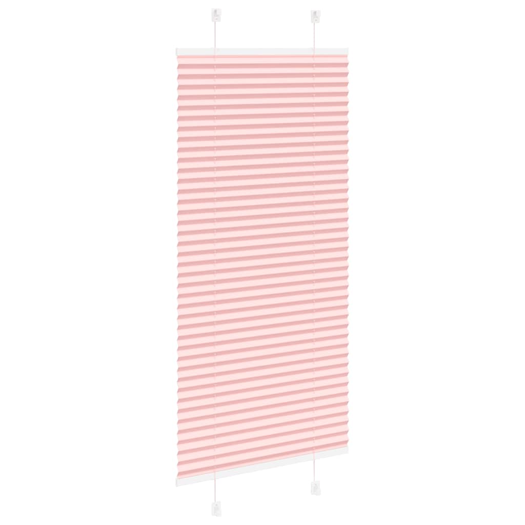 Plissé rolgordijn 55x100 cm stofbreedte 54,4 cm polyester roze