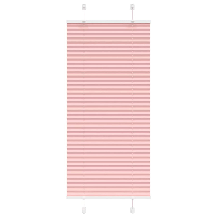 Plissé rolgordijn 65x100 cm stofbreedte 64,4 cm polyester roze