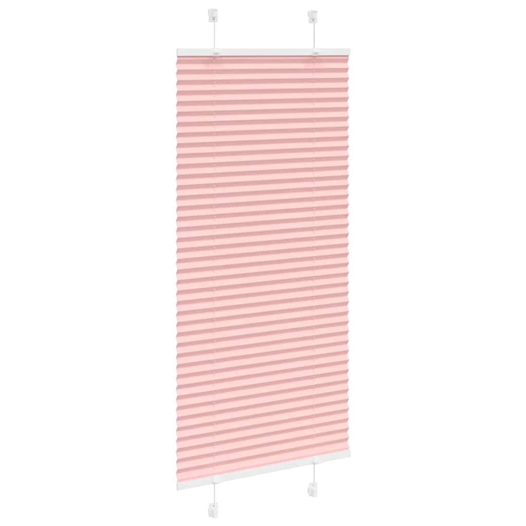 Plissé rolgordijn 65x100 cm stofbreedte 64,4 cm polyester roze
