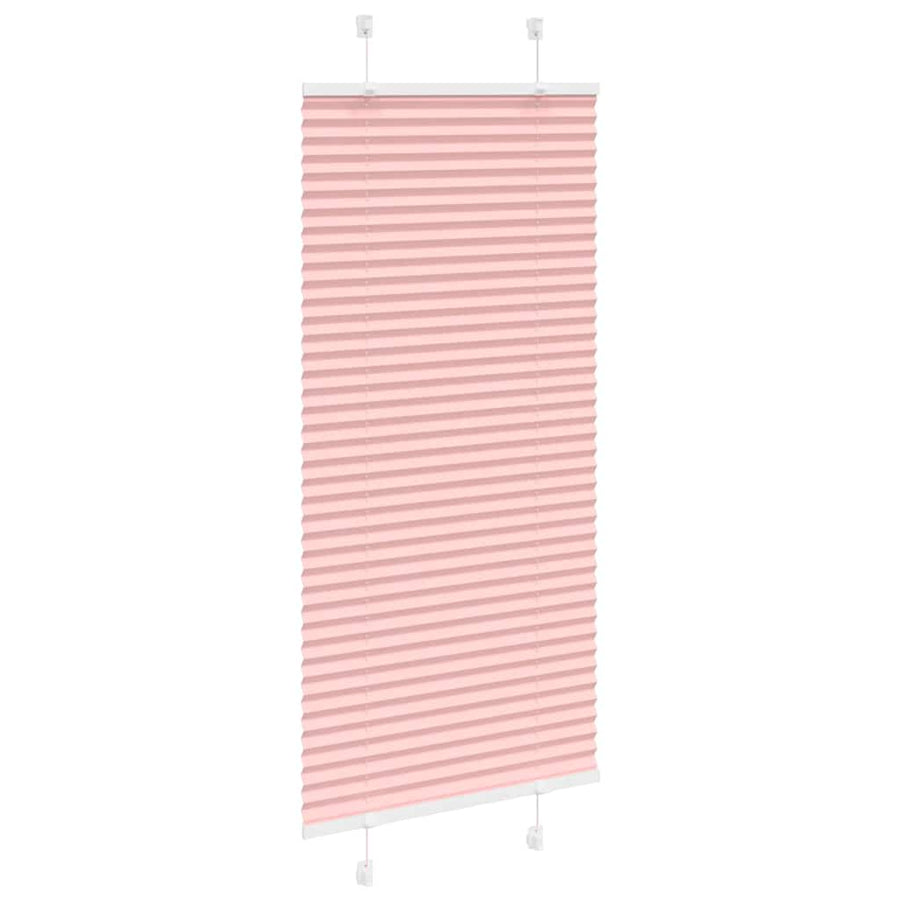 Plissé rolgordijn 65x100 cm stofbreedte 64,4 cm polyester roze
