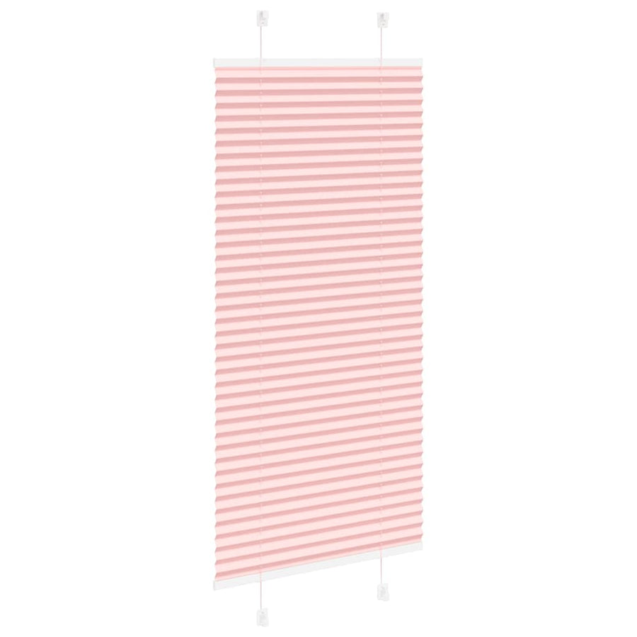 Plissé rolgordijn 65x100 cm stofbreedte 64,4 cm polyester roze