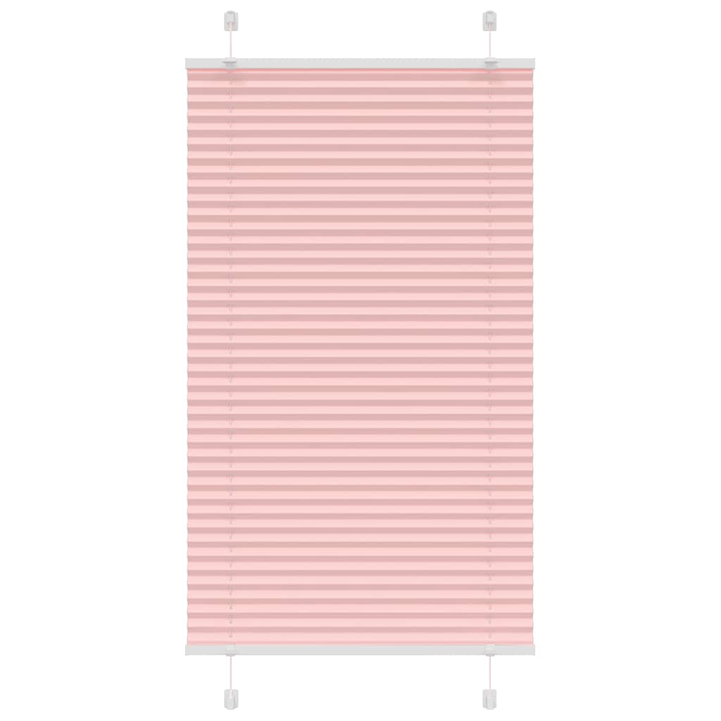 Plissé rolgordijn 75x100 cm stofbreedte 74,4 cm polyester roze