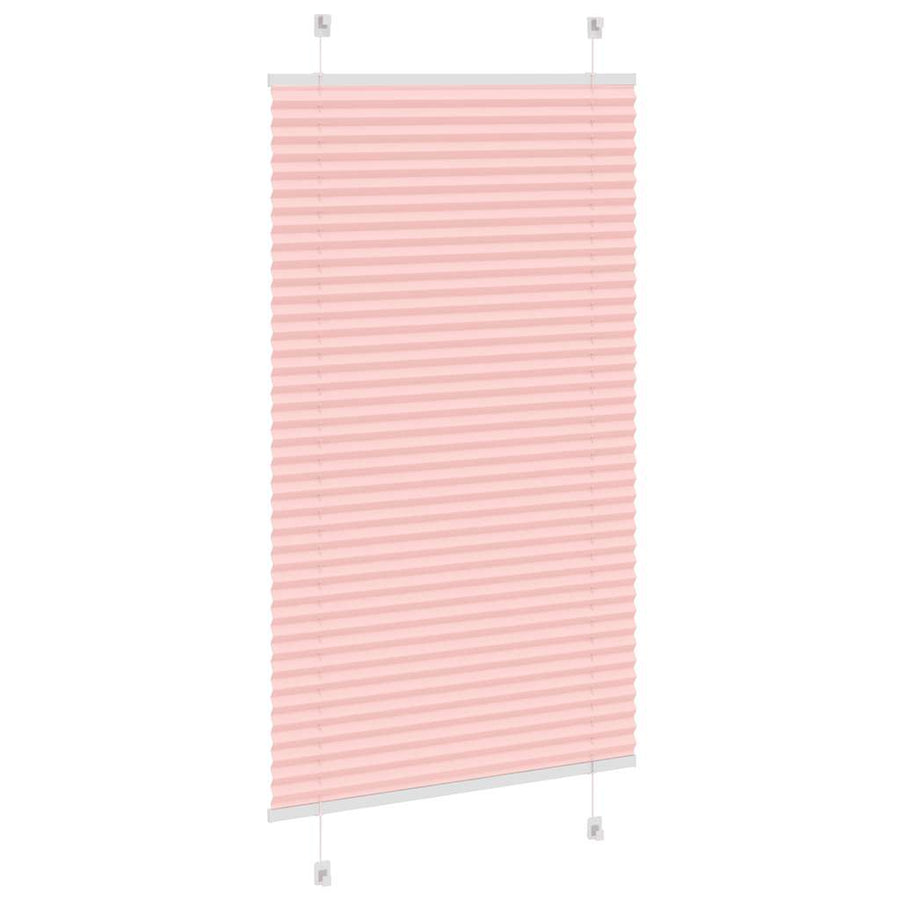 Plissé rolgordijn 75x100 cm stofbreedte 74,4 cm polyester roze
