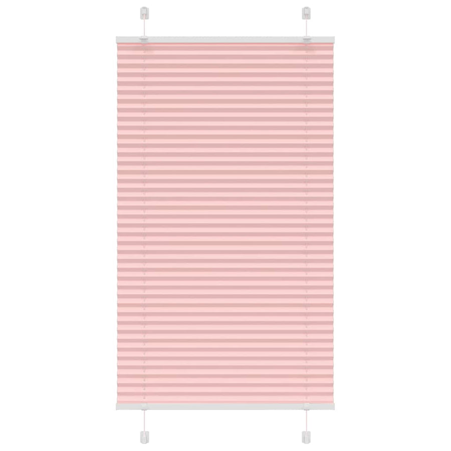 Plissé rolgordijn 80x100 cm stofbreedte 79,4 cm polyester roze