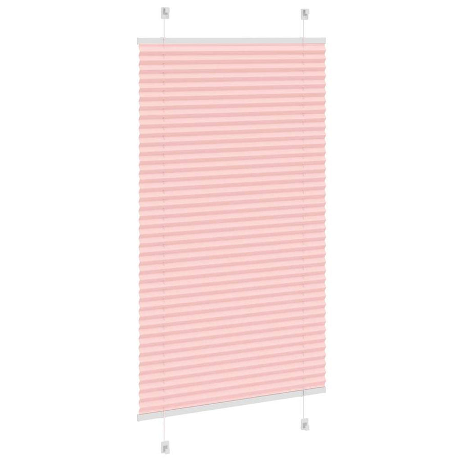 Plissé rolgordijn 80x100 cm stofbreedte 79,4 cm polyester roze