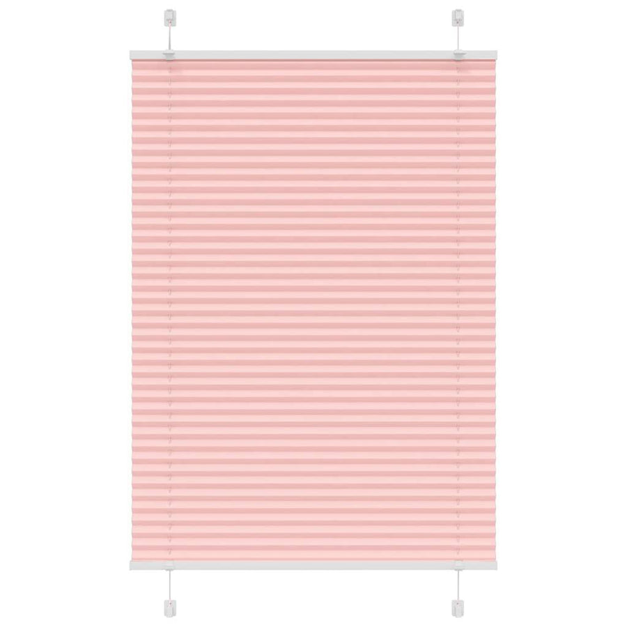 Plissé rolgordijn 85x100 cm stofbreedte 84,4 cm polyester roze