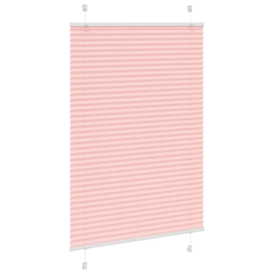 Plissé rolgordijn 85x100 cm stofbreedte 84,4 cm polyester roze