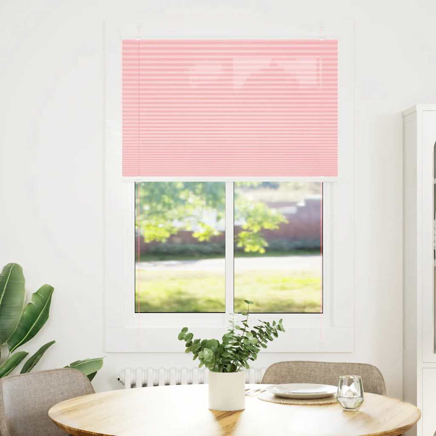 Plissé rolgordijn 90x100 cm stofbreedte 89,4 cm polyester roze