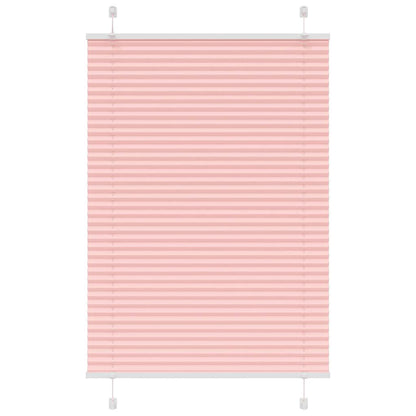 Plissé rolgordijn 100x100 cm stofbreedte 99,4cm polyester roze