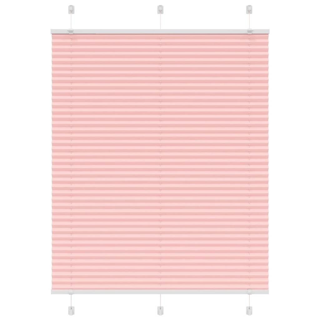 Plissé rolgordijn 105x100cm stofbreedte 104,4cm polyester roze