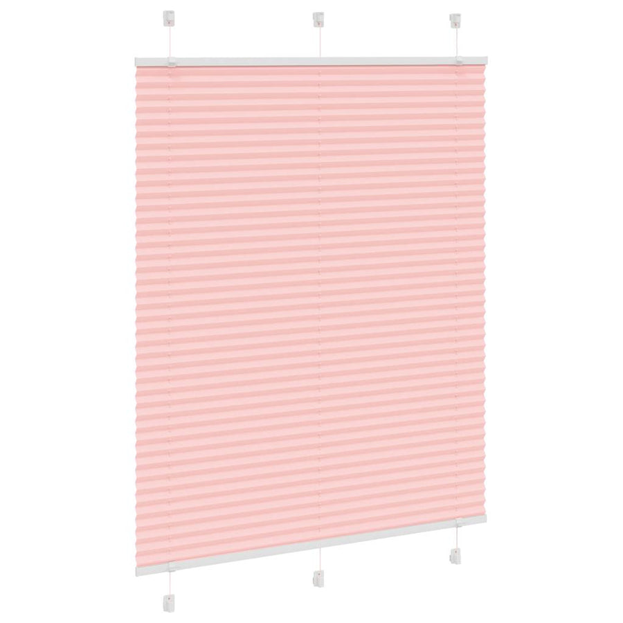 Plissé rolgordijn 105x100cm stofbreedte 104,4cm polyester roze