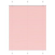 Pleated blind 110x100cm fabric width 109.4cm polyester pink