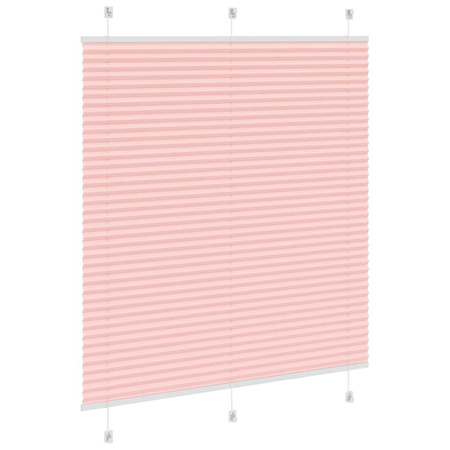 Plissé rolgordijn 115x100cm stofbreedte 114,4cm polyester roze