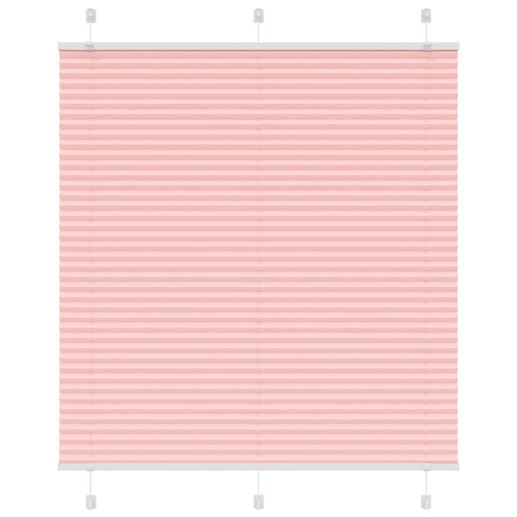 Plissé rolgordijn 120x100cm stofbreedte 119,4cm polyester roze
