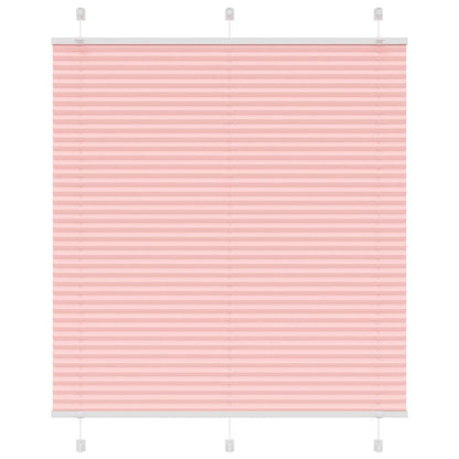 Plissé rolgordijn 120x100cm stofbreedte 119,4cm polyester roze