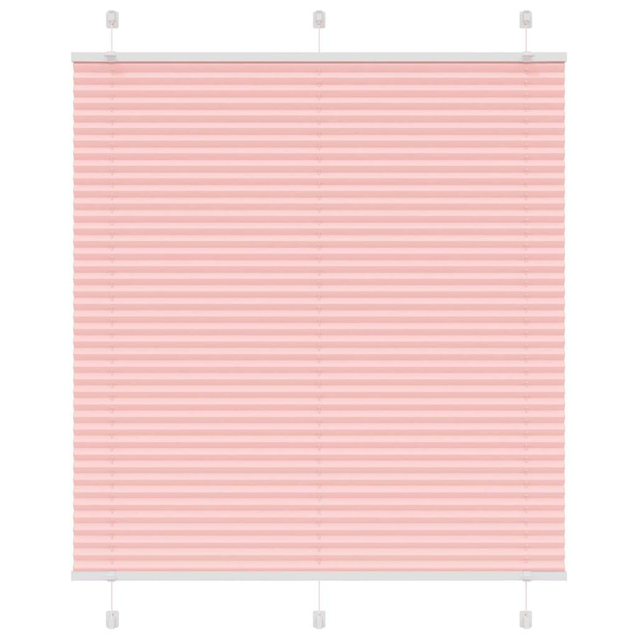 Plissé rolgordijn 120x100cm stofbreedte 119,4cm polyester roze
