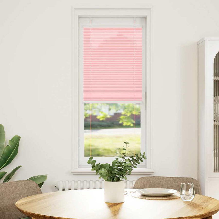 Plissé rolgordijn 50x150 cm stofbreedte 49,4 cm polyester roze
