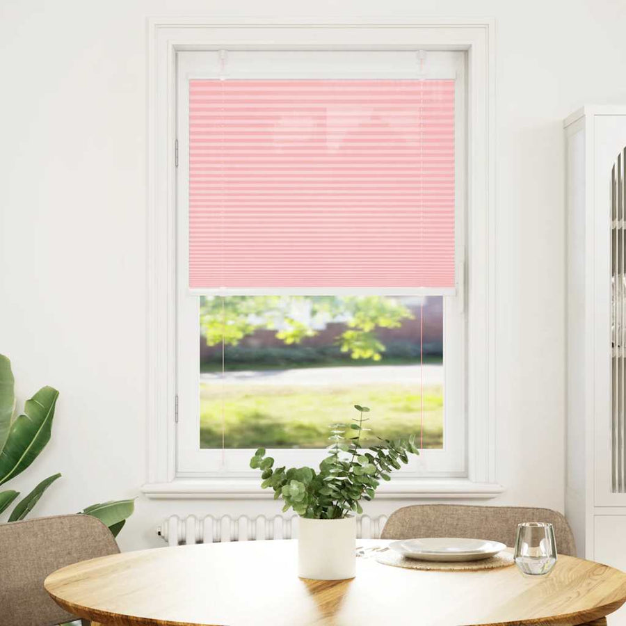 Plissé rolgordijn 75x150 cm stofbreedte 74,4 cm polyester roze