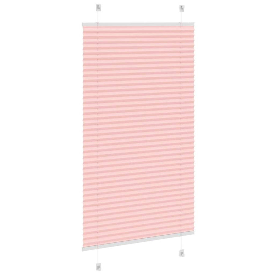 Plissé rolgordijn 75x150 cm stofbreedte 74,4 cm polyester roze