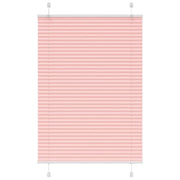 Plissé rolgordijn 90 cm breed polyester roze