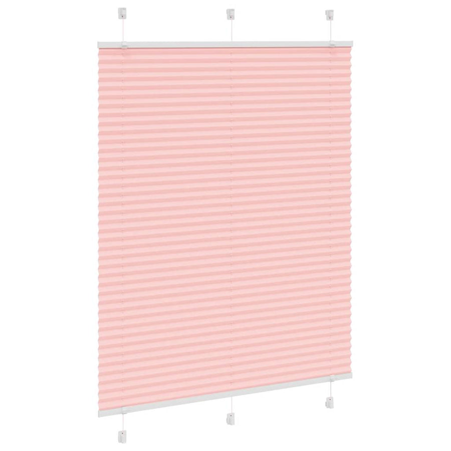 Plissé rolgordijn 105x150cm stofbreedte 104,4cm polyester roze