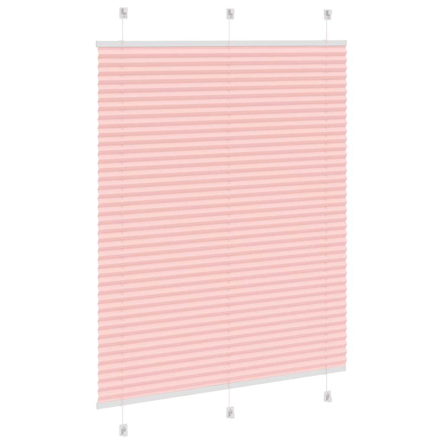 Plissé rolgordijn 105x150cm stofbreedte 104,4cm polyester roze