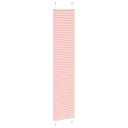 Plissé rolgordijn 40x200 cm stofbreedte 39,4 cm polyester roze