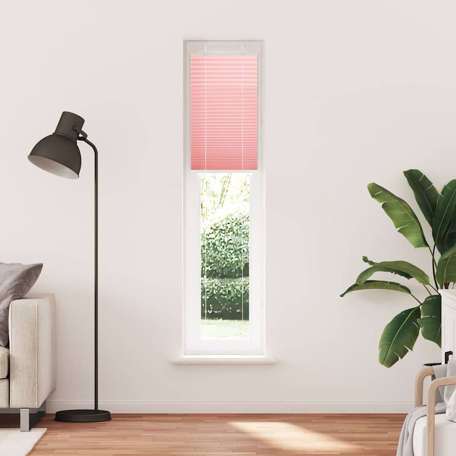 Plissé rolgordijn 45x200 cm stofbreedte 44,4 cm polyester roze