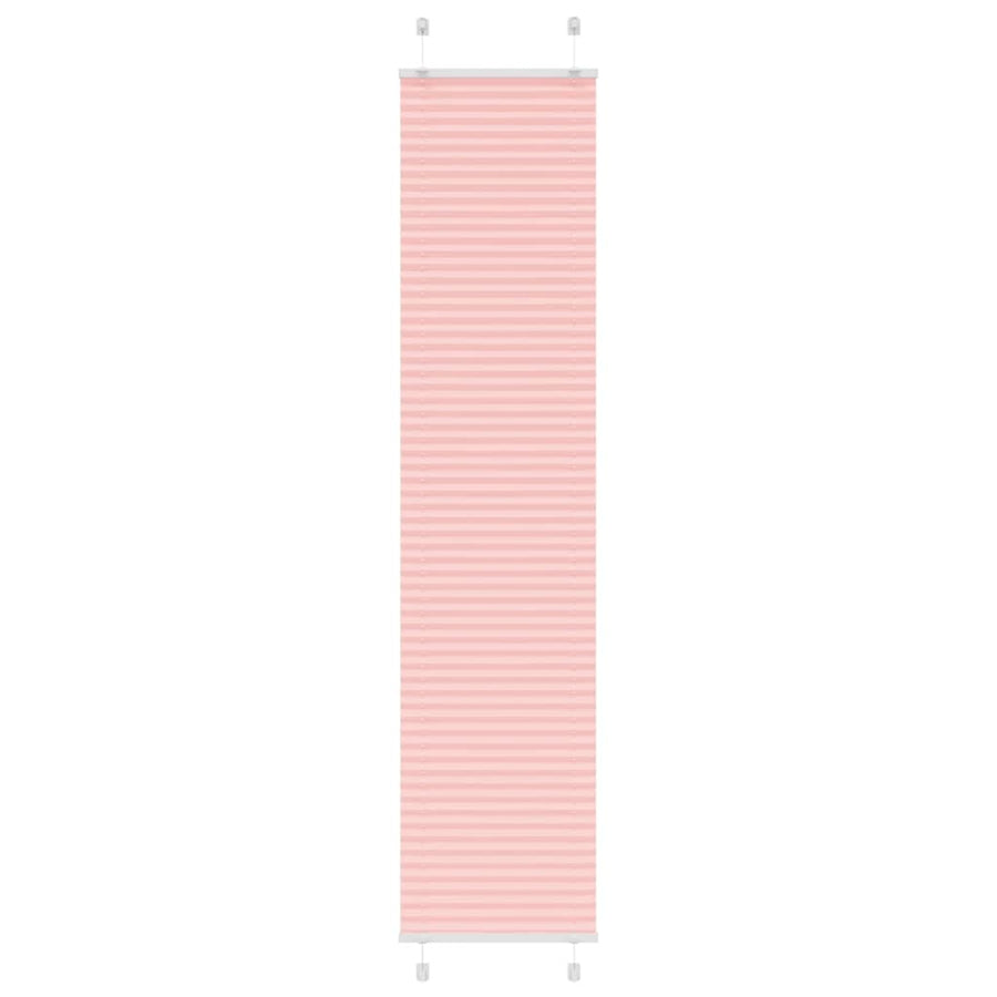 Plissé rolgordijn 50x200 cm stofbreedte 49,4 cm polyester roze