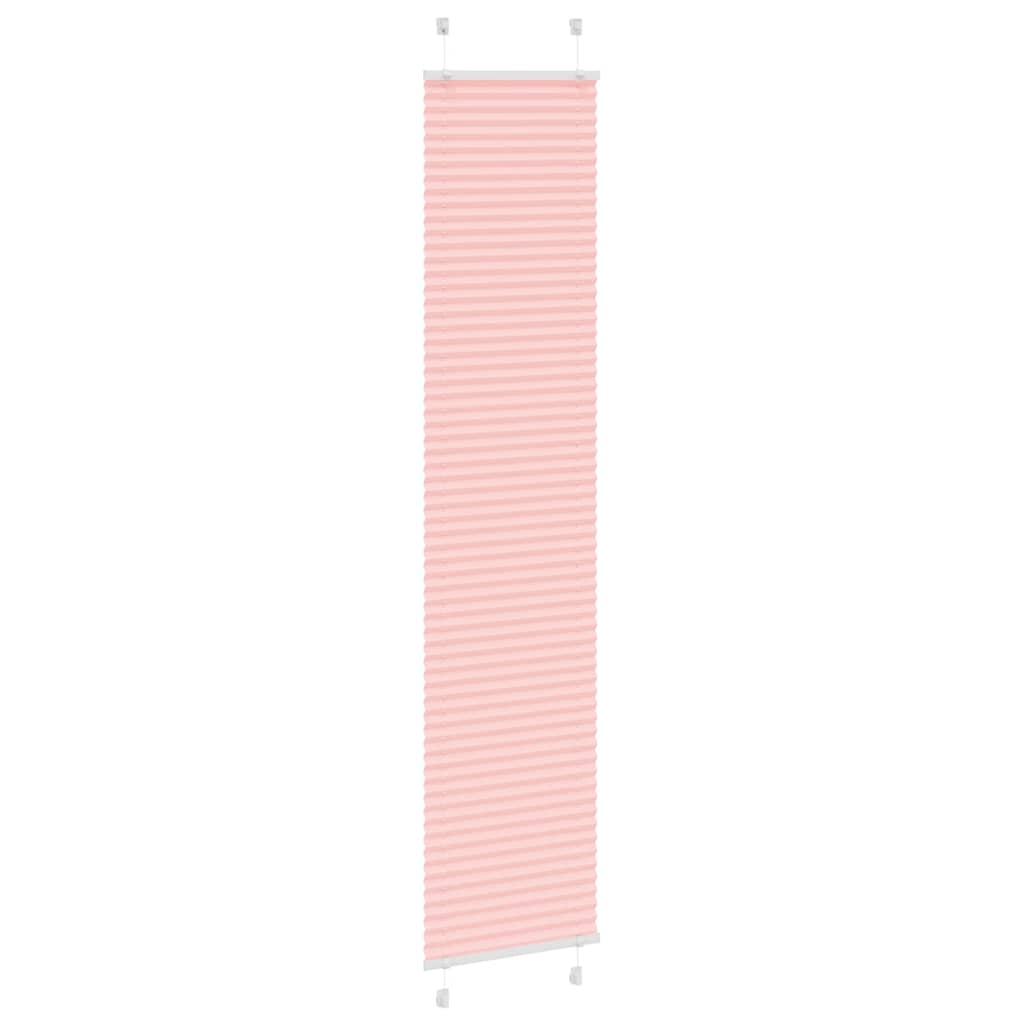 Plissé rolgordijn 50x200 cm stofbreedte 49,4 cm polyester roze
