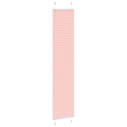 Plissé rolgordijn 50x200 cm stofbreedte 49,4 cm polyester roze