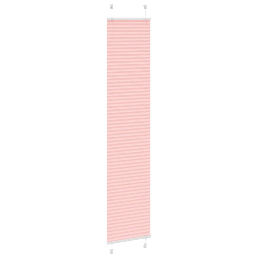Plissé rolgordijn 50x200 cm stofbreedte 49,4 cm polyester roze