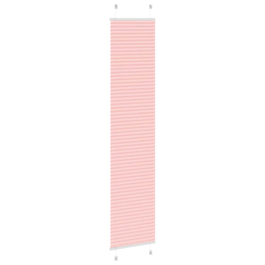 Plissé rolgordijn 50x200 cm stofbreedte 49,4 cm polyester roze