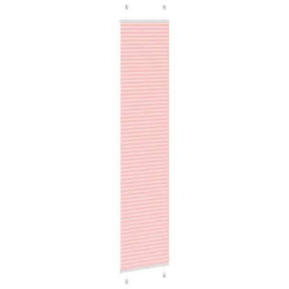 Plissé rolgordijn 50x200 cm stofbreedte 49,4 cm polyester roze