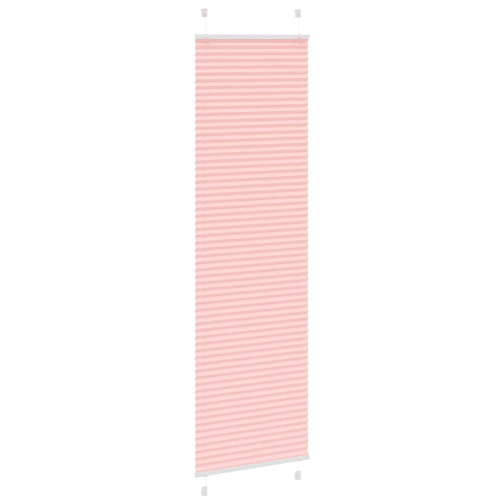 Plissé rolgordijn 55x200 cm stofbreedte 54,4 cm polyester roze
