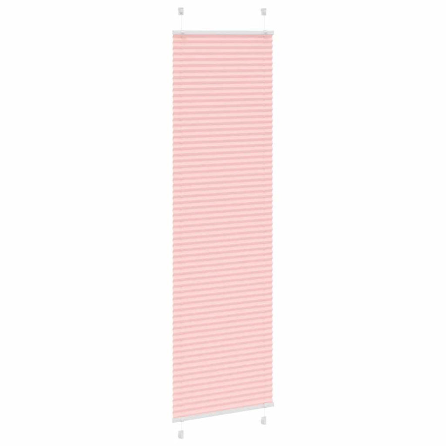 Plissé rolgordijn 65x200 cm stofbreedte 64,4 cm polyester roze